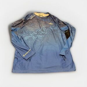 Habit Solar-Factor Long Sleeve Performance Shirt Navy Gradient | Size M